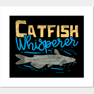 Flat Head Catfish Whisperer Mudcat Posters and Art